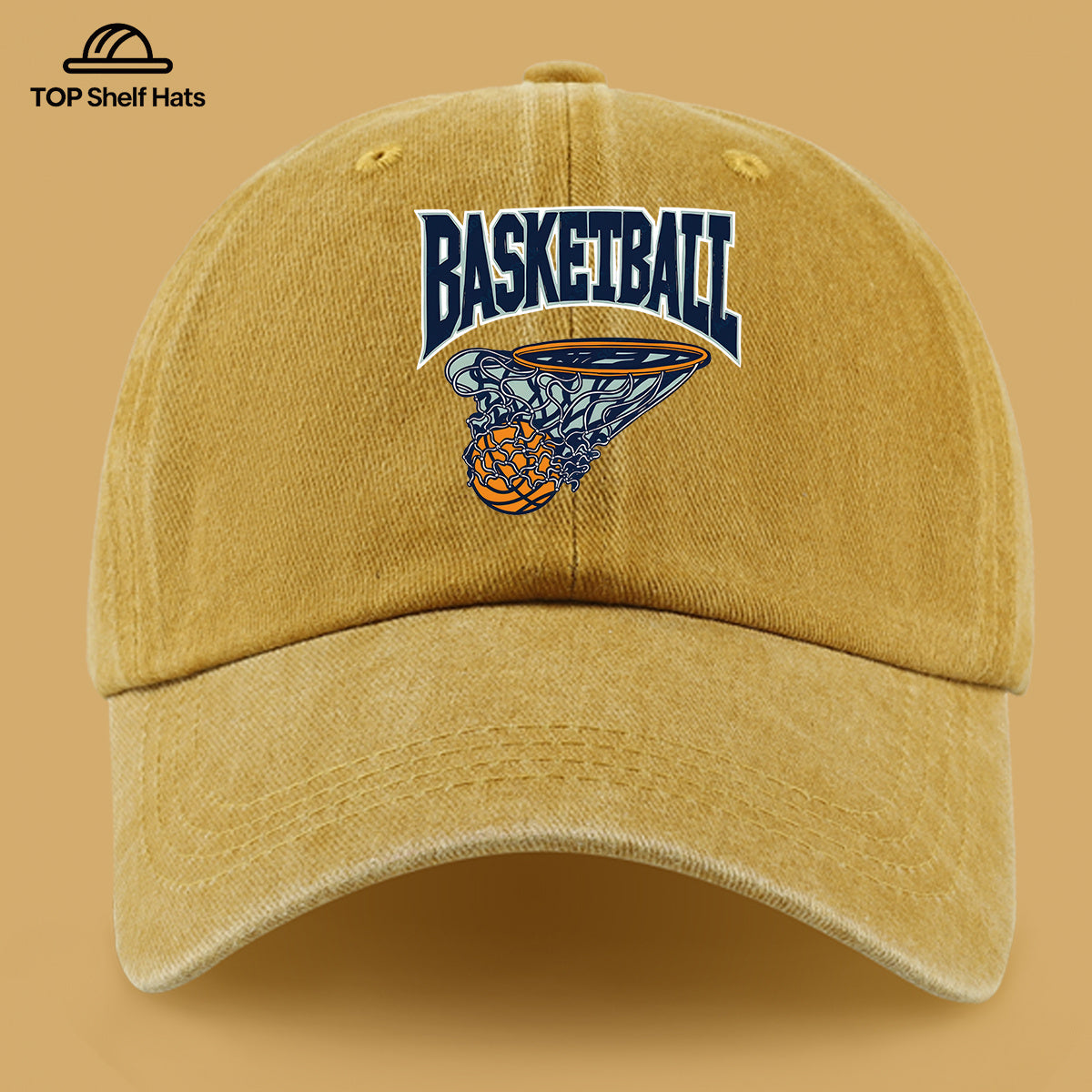 1pc American Retro Basketball Pattern Design Printed Baseball Cap, Lightweight Comfortable Breathable Adjustable Size, Black PAPA Truck Driver Retro Dad Hat, Mom Beach Vacation Sun Hat, Youth Couple Outdoor Skate Hat