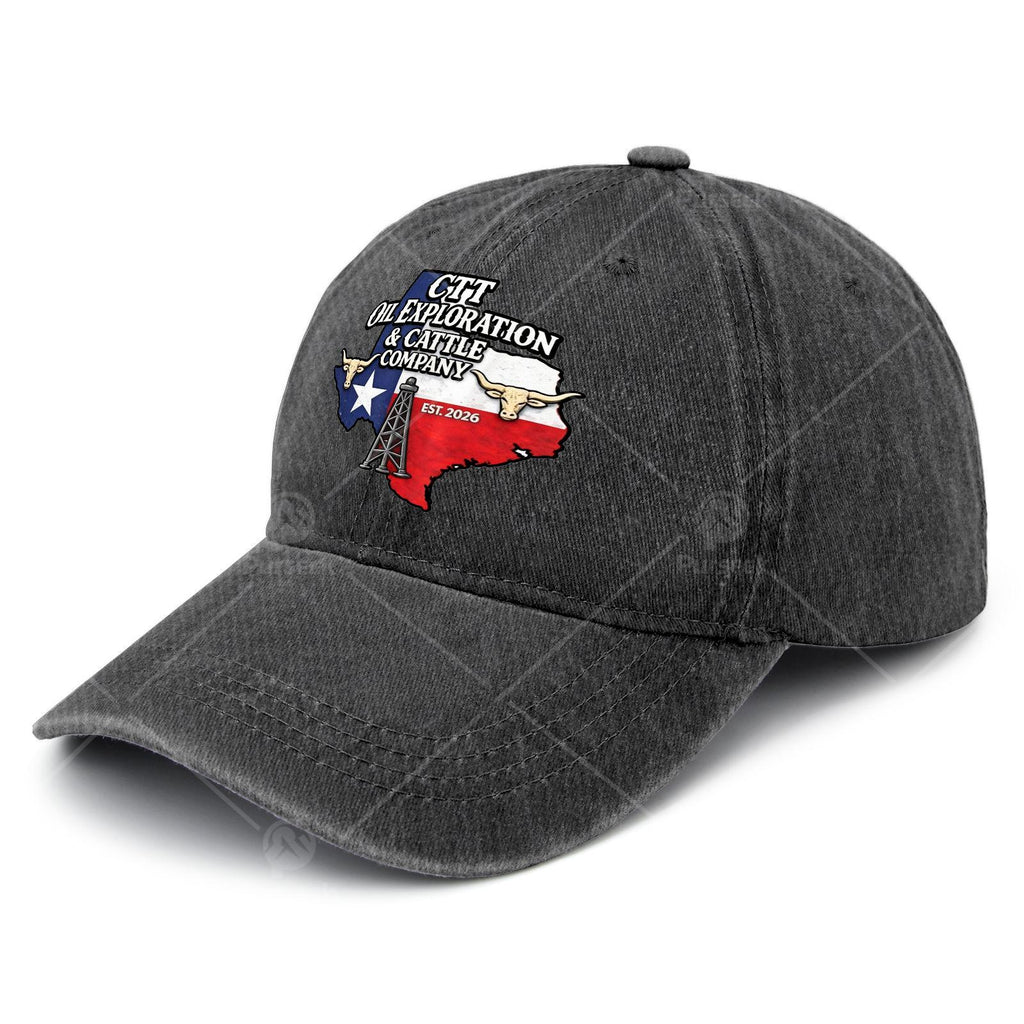 CTT Oil Exploration Cattle Company Texas Baseball Unisex Soft Washed