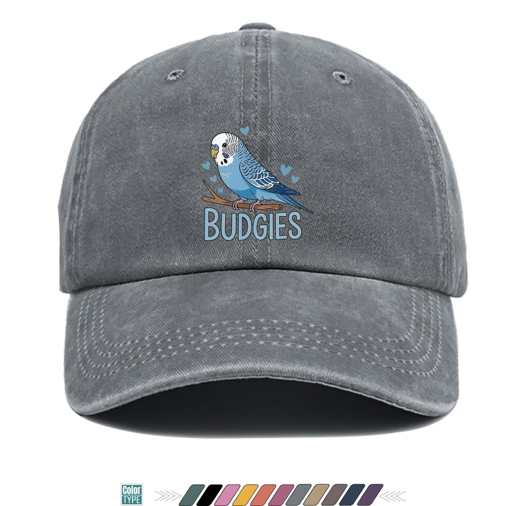 1pc Cute and Soothing Parrot Pattern Printed Baseball Cap, Black Papa Trucker Hat, Breathable and Comfortable, Solid Color Simple Vintage Soft Top Dad Hat, Adjustable Size, Unisex, All-Season Sun Hat, Multiple Colors Available, Youth Couples