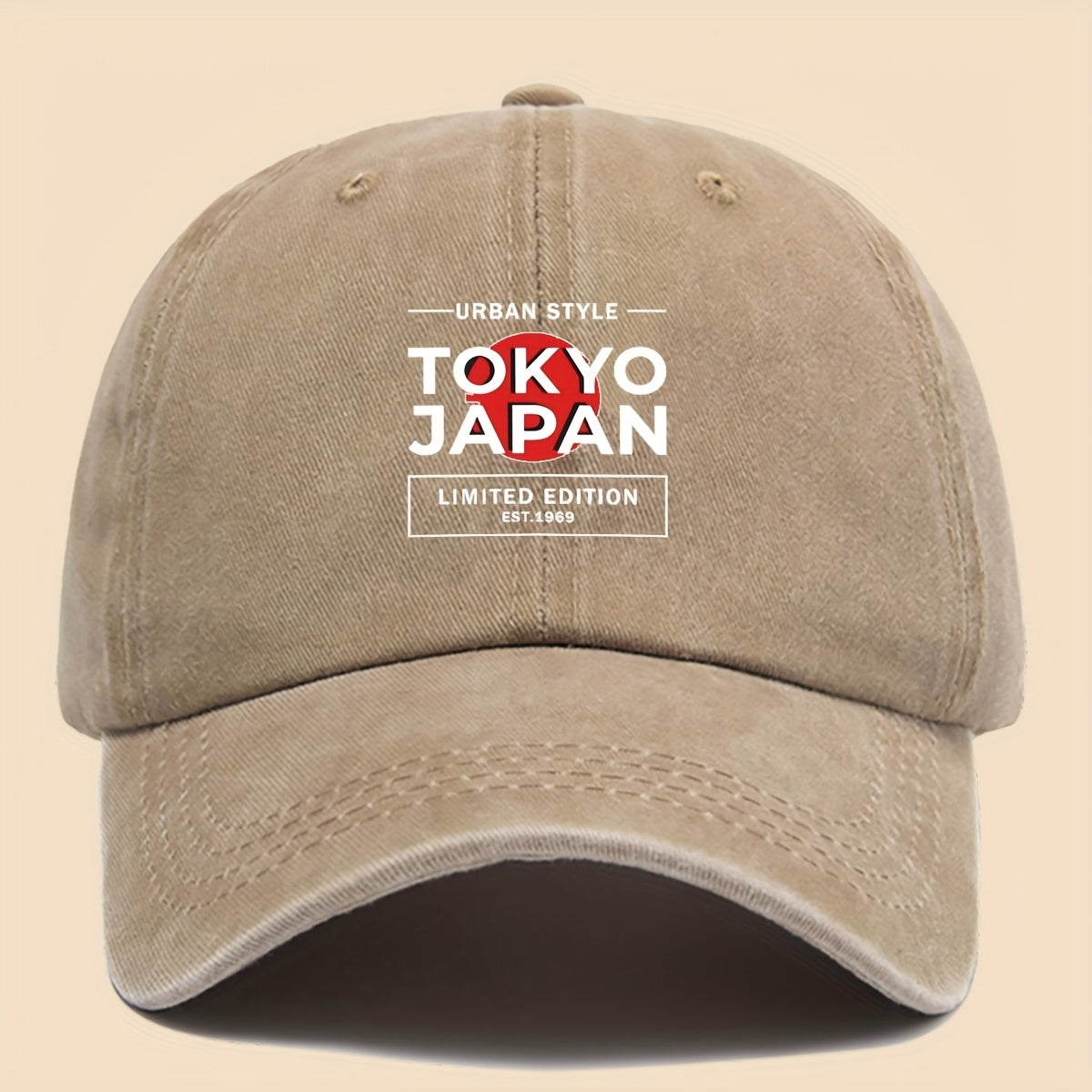 1pc Tokyo Japan City Style Printed Baseball Cap Unisex Printed Design Solid Color Easy Retro Curved Brim Dad Hat Adjustable Size Four Seasons Sun Hat Suitable for Cycling, Fishing, Hunting Teen Couple Skateboard Hat Ideal Gift for Birthday Festival