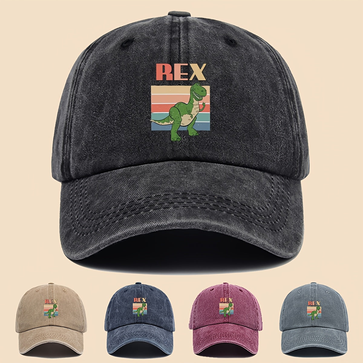 1pc Cute And Lively Cartoon Dinosaur Print Baseball Cap, Fashionable And Versatile, Multi-Color Comfortable Trucker PAPA Hat, Suitable for Outdoor Fishing And Everyday Wear As an Accessory, Perfect for Mom'S Beach Vacation And Casual Wear
