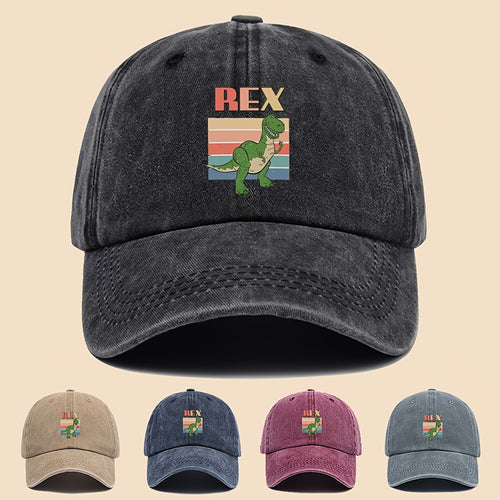 1pc Cute And Lively Cartoon Dinosaur Print Baseball Cap, Fashionable And Versatile, Multi-Color Comfortable Trucker PAPA Hat, Suitable for Outdoor Fishing And Everyday Wear As an Accessory, Perfect for Mom'S Beach Vacation And Casual Wear