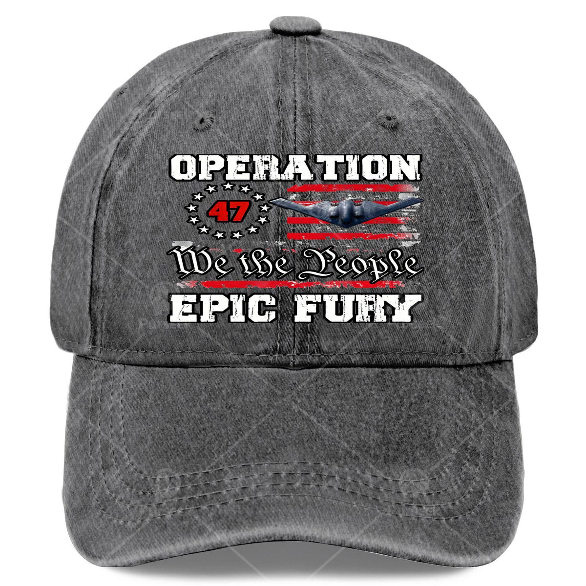 Vintage Washed Distressed Baseball Cap - Subtle All-Over Iconic Print, Lightweight And Suitable for Christmas, Gaming, National Day, And Everyday Wear, with an Iconic Rounded Crown Design