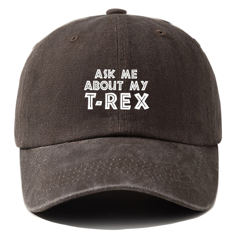 A Printed Washed Vintage Unisex Baseball Cap, Adjustable, in European and American Fashion, Featuring a Duckbill Style, Suitable for Outdoor Camping, Travel, Parties, Hip-hop, and Curved-brim Designs, Making It a Trendy Baseball Cap