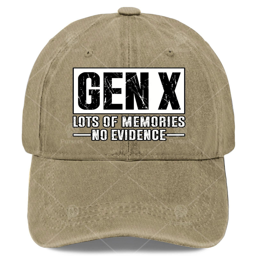 Unisex Stylish Washed Baseball with Plenty of Memories from Gen X, But No Proof