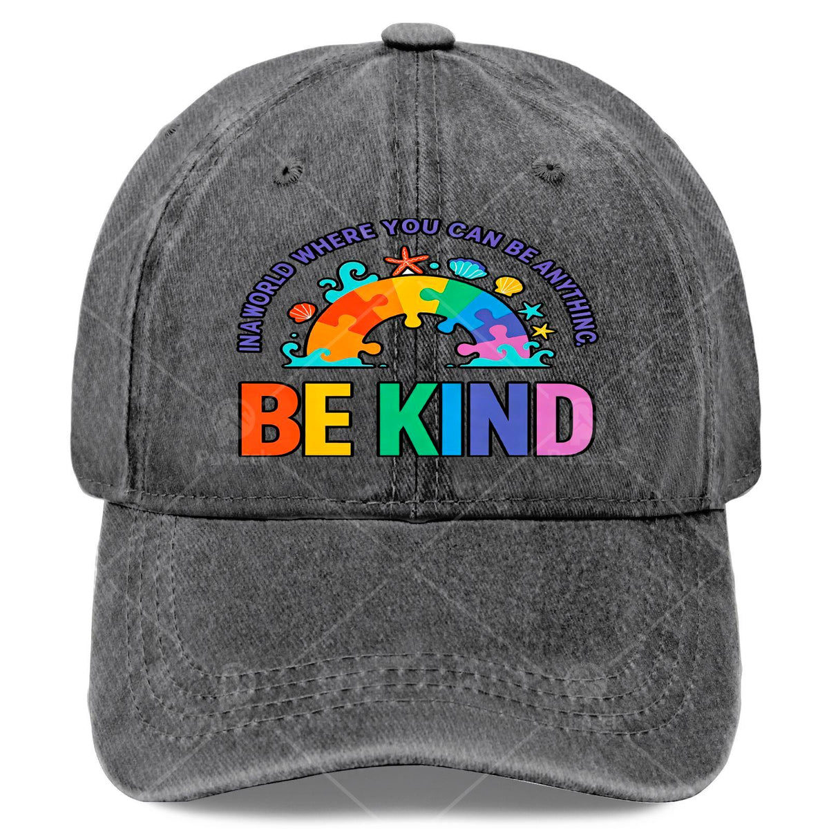 Autism Awareness Teacher Be Kind Why Fit in Doctor Cat Hat Baseball Hat