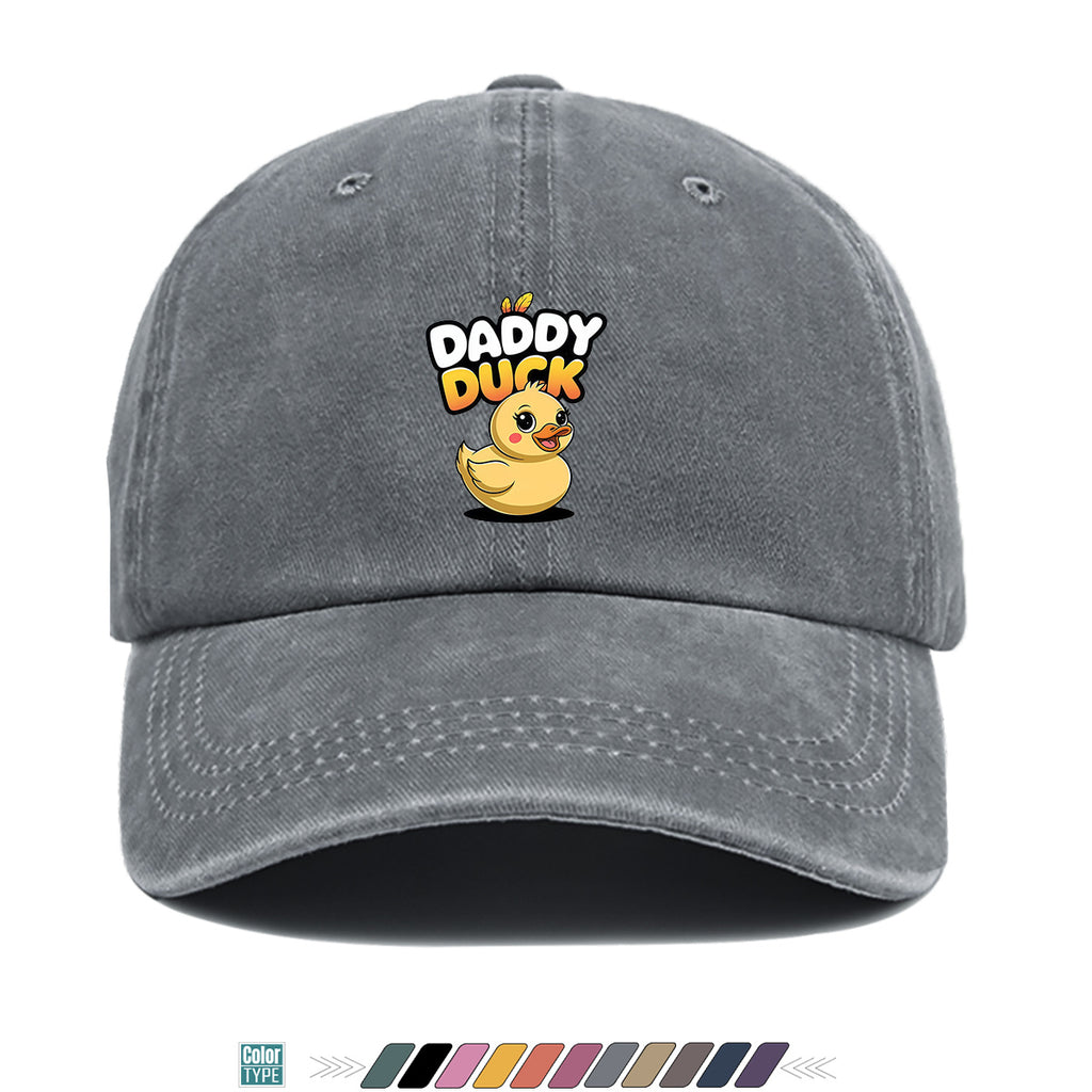 1pc "DADDY DU" Fun Rubber Duck Print Baseball Cap, Cute Cartoon Sun Hat, Fashion Casual All-Match Unisex Duckbill Cap, Adjustable Size, Dad Fishing Hat, Mom Shopping Hat, Hiking Riding Hat, Suitable for Daily Outing, Park Play, Party Gathering