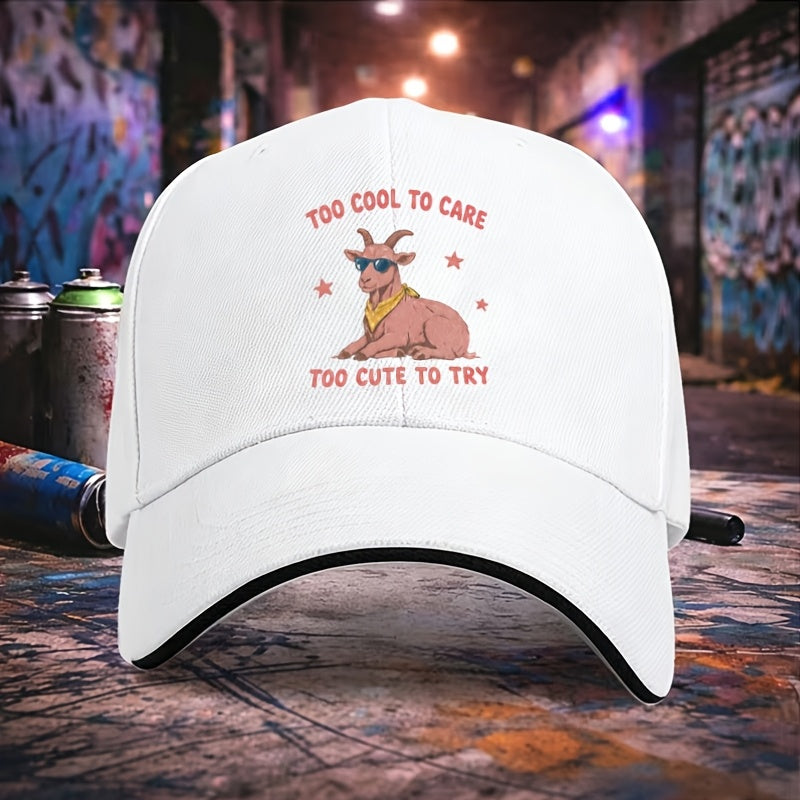 Sandwich Brim Baseball Cap, Adjustable Unisex Casual Hat, Ideal for Halloween Christmas Party, Holiday Gift for Daily Outdoor Wear