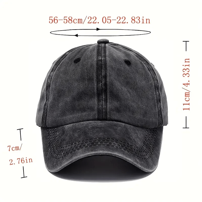1pc Hat, "Heart and Happiness" Printed Baseball Cap, Adjustable Solid Color Hat, Dad Hat, Hiking Hat, Perfect for Outdoor Activities, Daily Outings, Shopping and Dating, Versatile Headwear Accessory