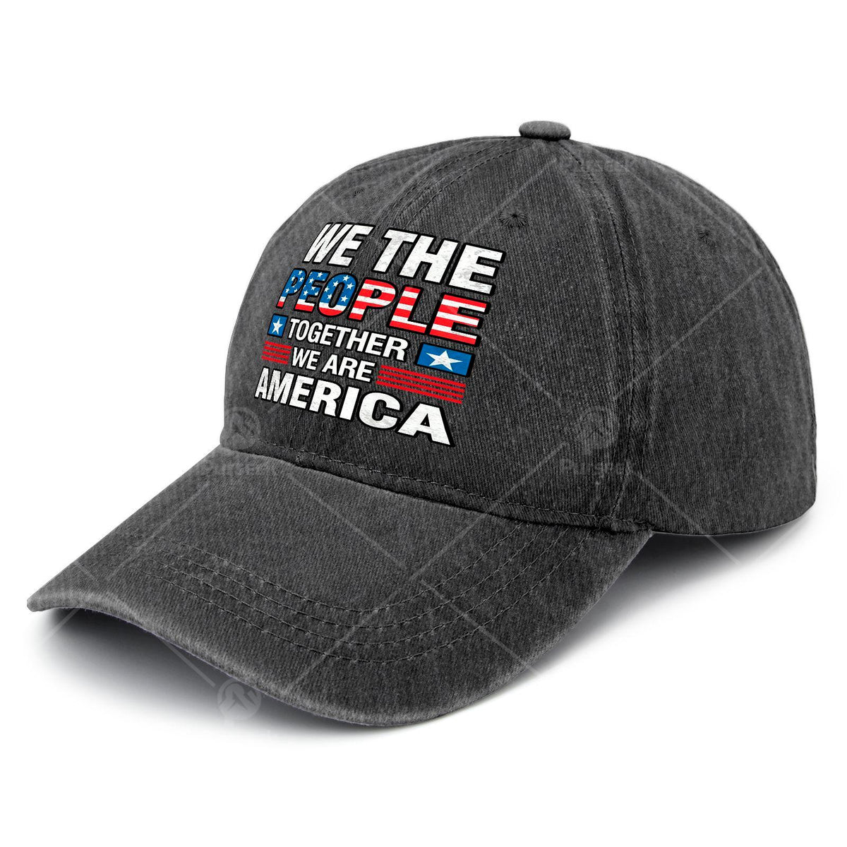 Together We Are America US Flag Vintage Baseball Hat Unisex Vintage Washed