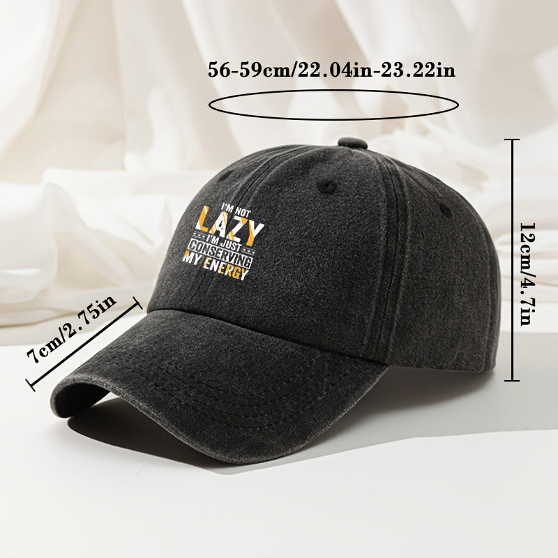 Vintage Washed Baseball Cap, Casual Fashion Curved Brim Duckbill Cap, Distressed Style Outdoor Travel Hiking Cap, Fishing Cap for Men And Women