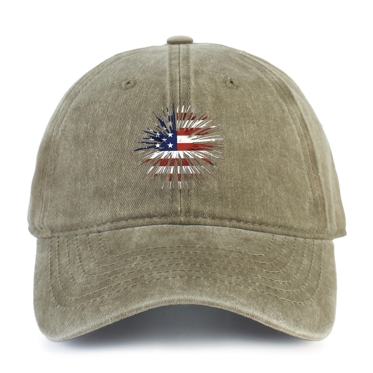 Unisex Washed Distressed Baseball Cap Printed Dad Hat Breathable Adjustable Sun Hat Suitable for Both Men And Women