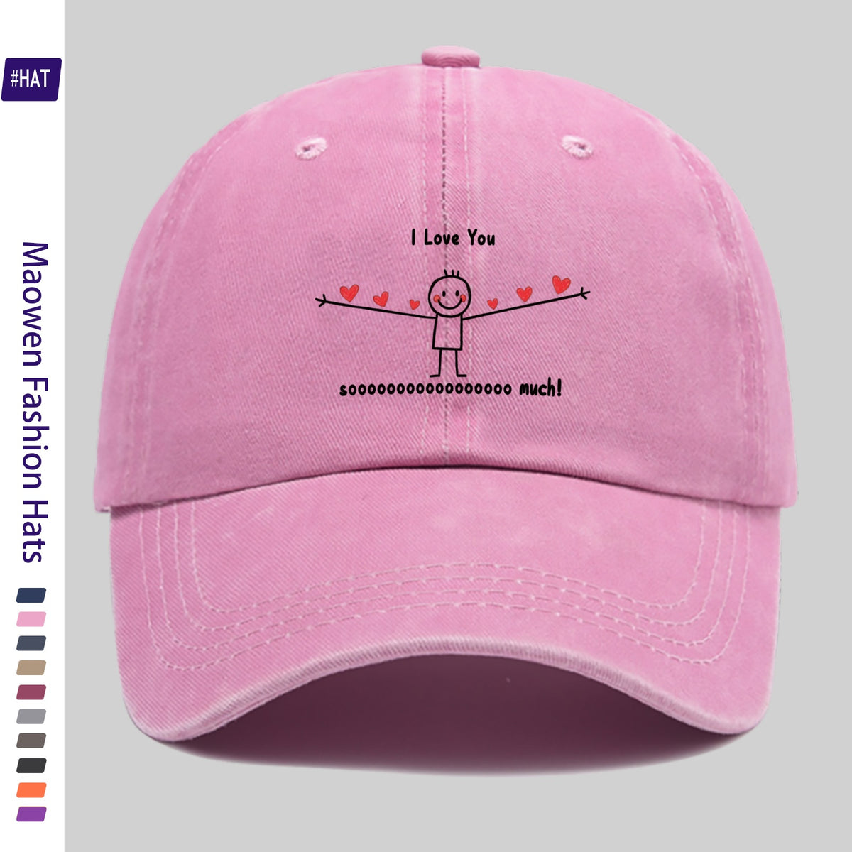 1 Vintage Washed Distressed Baseball Cap, Stylish, Easy to Match, and Attractive, Unisex Snapback Cap with Adjustable Size. The Feature Is the Fun Cartoon Character Design with Happy Faces. This Fashionable Street-style Hat Is Also Known As