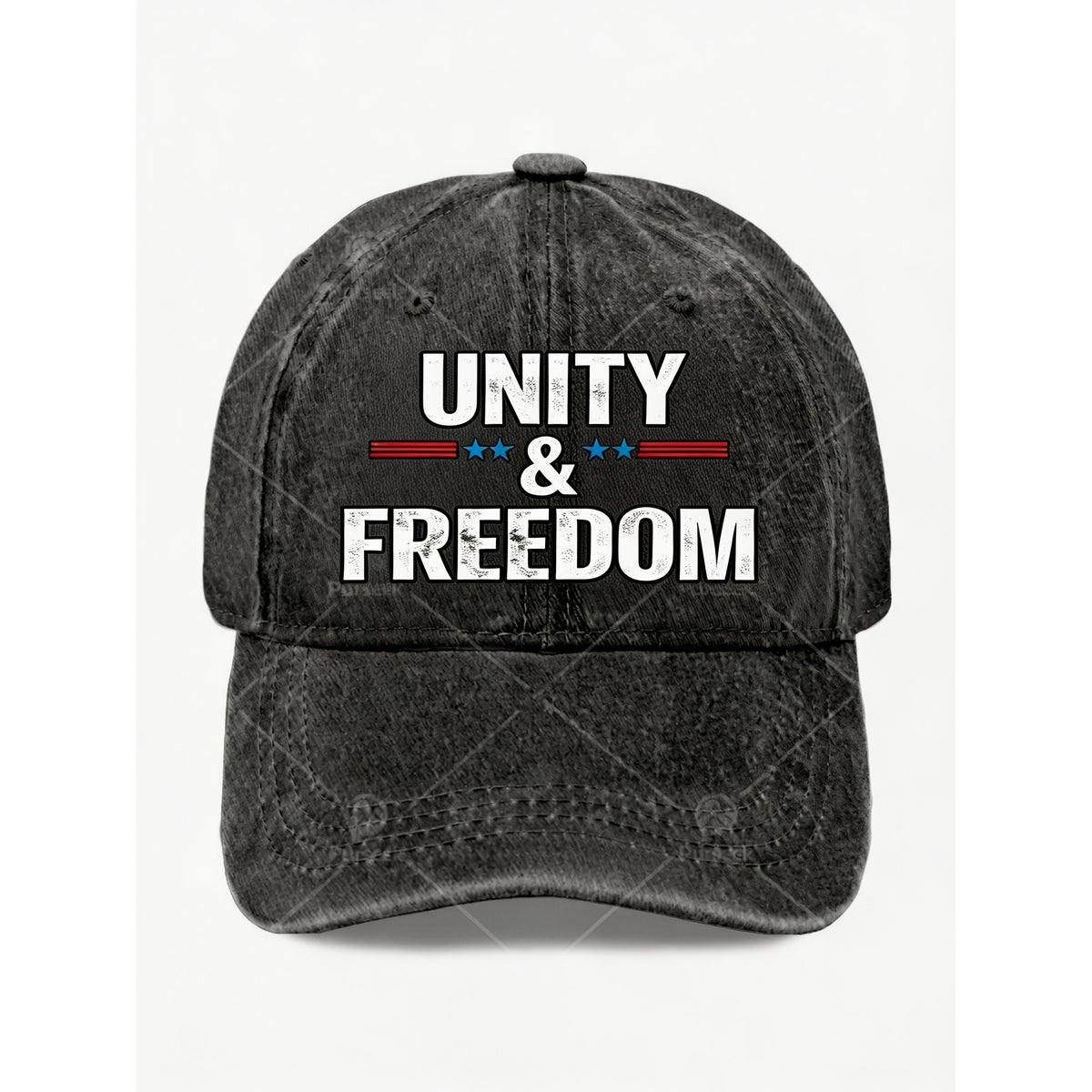 Unity&Freedom Vintage Baseball Cap for Men & Women - Adjustable Pull String Closure, Retro Full Print, Machine Washable Suitable for Casual Streetwear,, Outdoor, Gift for Casual Attire