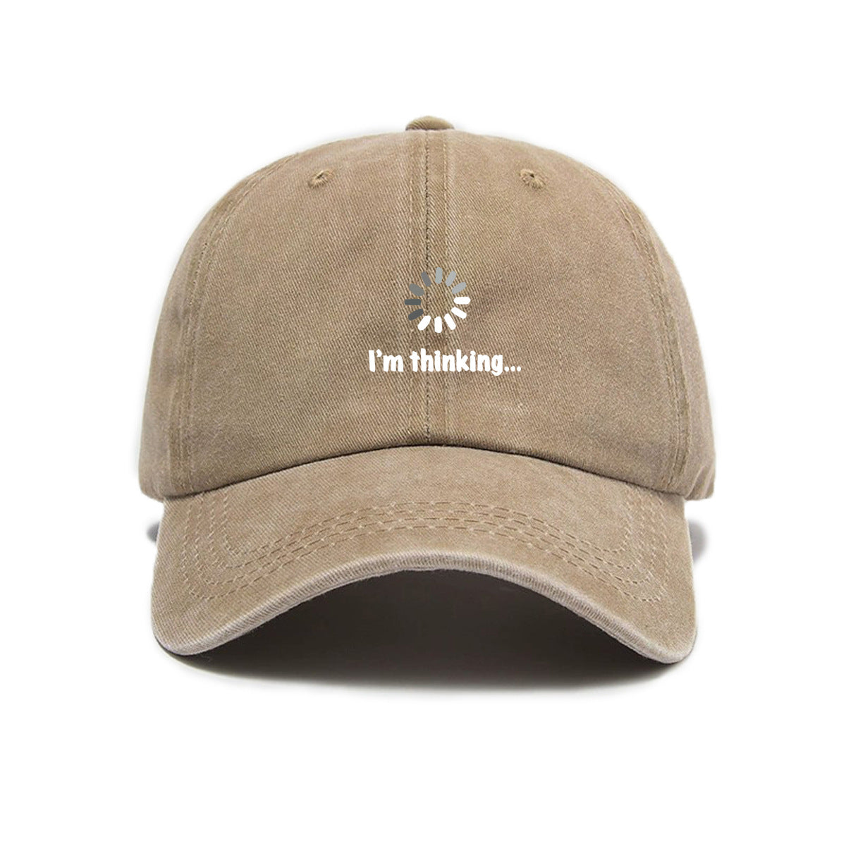 Unisex Cross-Border Versatile Fashion Trend Symbol Print Washed Distressed Soft Top Sun Visor Baseball Cap