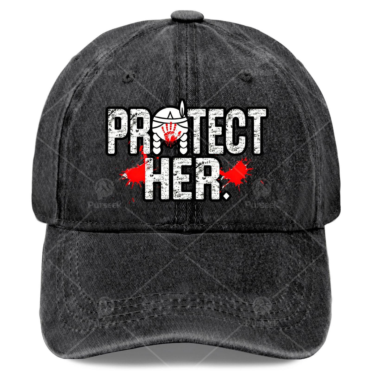 MMIW Awareness Indigenous Women Stolen Sisters Local Art Baseball Hat Unisex