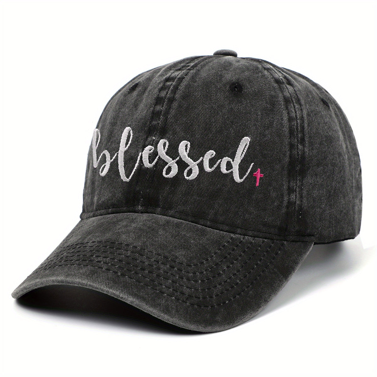 Blessed Baseball Cap Washed Baseball Cap Outdoor Casual Sun Hat
