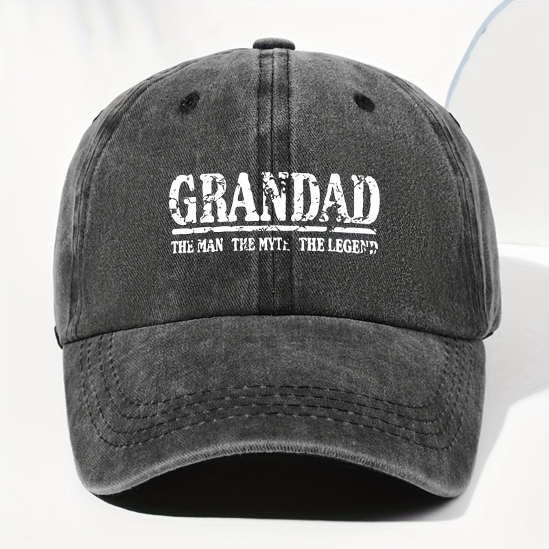 Unisex Letter Print Washed Vintage Baseball Cap, Fashionable Sun Outdoor Hat for Men and Women, Adjustable Trucker Hat Suitable for All Seasons and Daily Wear