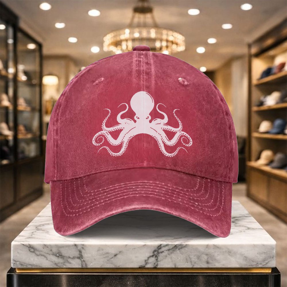 1 Versatile Casual Octopus Baseball Cap with Adjustable Design, Suitable for Outdoor Sports and Everyday Casual Wear, a Casual Street Hat for Casual Outfits