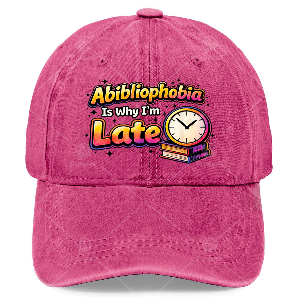 Unisex Baseball Cap, Designed Specifically for Book Lovers, Humorous Exploration of Reading Material Scarcity