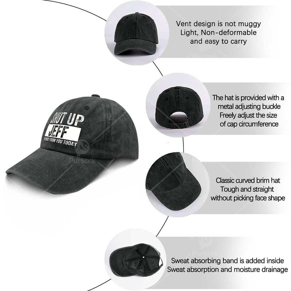 Shut Up Jeff No More from You Today Vintage Baseball Hat Unisex Low Profile