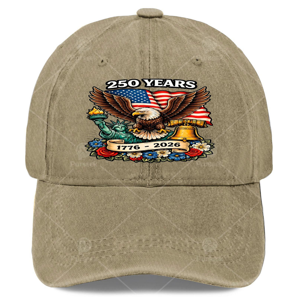 Retro 250 Years of 1776-2026 Baseball - Full-Body Bald Eagle Print Suitable for 250th Birthday, 4th of, Christmas, Games, Lightweight Round for History Celebration
