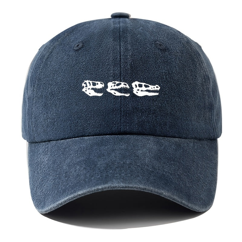 Men'S Baseball Cap Unisex Cartoon Print Adjustable Fashion Versatile Duckbill Hat Suitable for Outdoor Camping, Hiking, Fishing