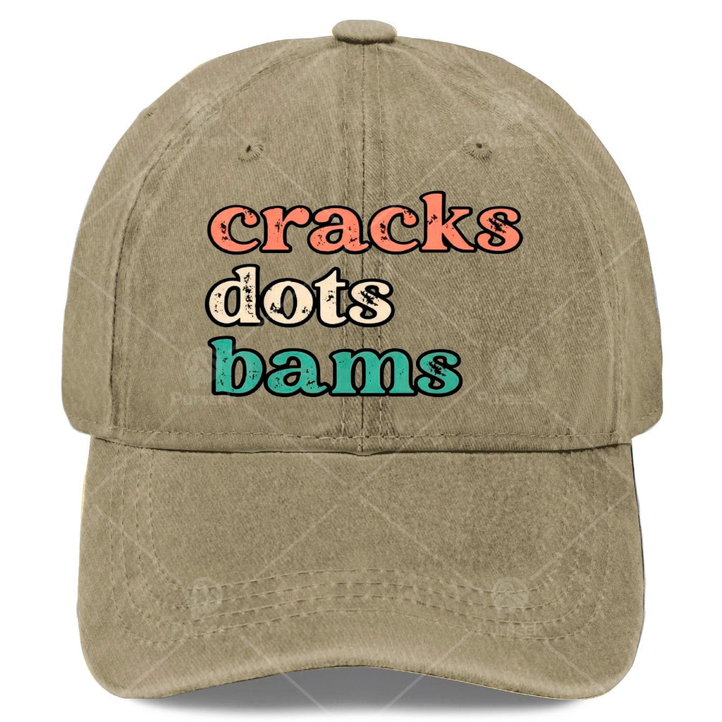 Cracks Dots Bams Mahjong Tile  Distressed Mahjong Play Baseball Hat