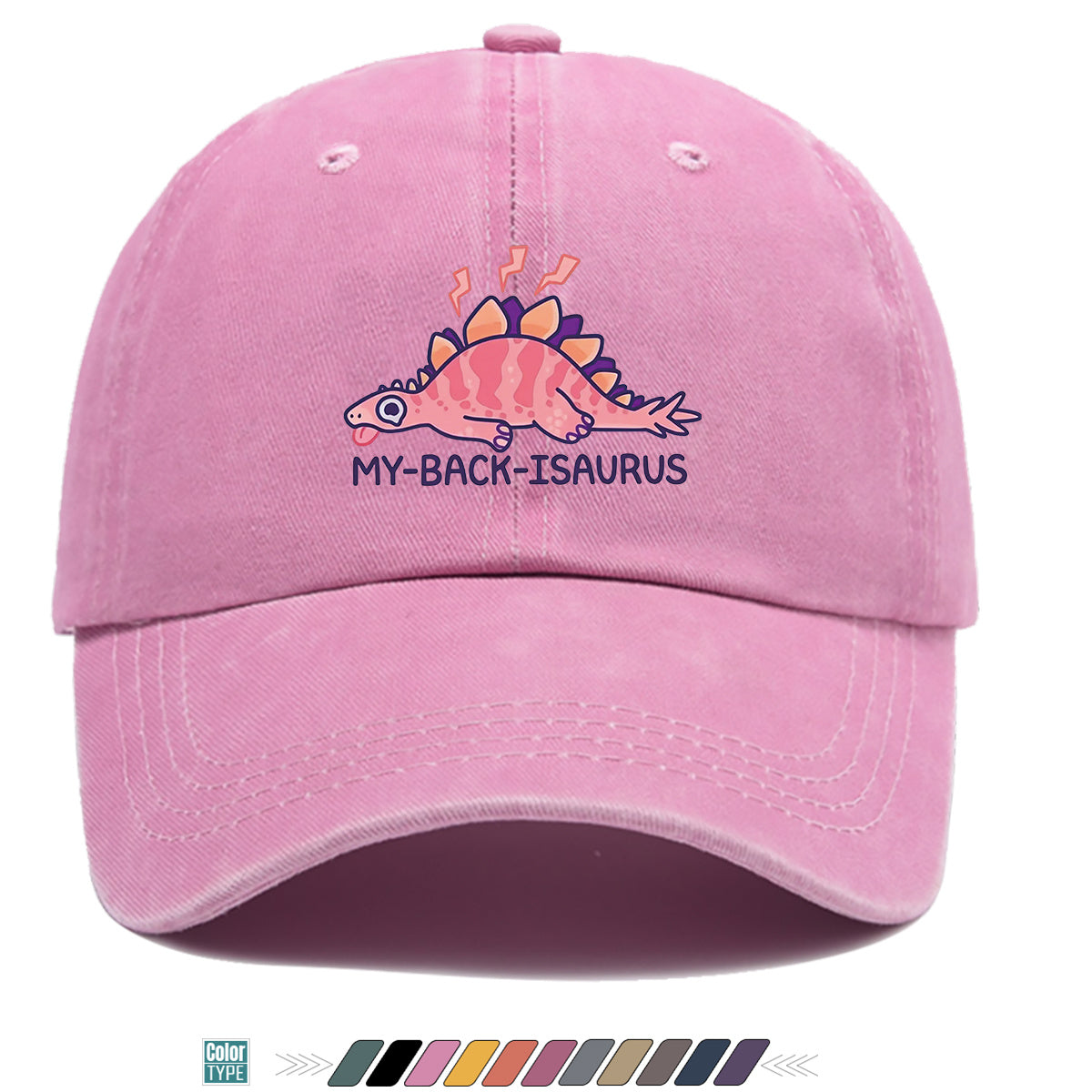 1pc Fun Cartoon Dinosaur "MY-BA-ISAURUS" Printed Baseball Cap, Comfortable Breathable Sun Hat, Fashionable Cute Trendy Unisex Hat, Adjustable Size, Friend Casual Hat, Couple Outing Hat, Suitable for Daily Wear, Shopping, Outdoor, Parties, Camping
