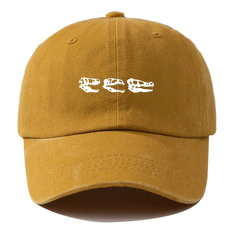 Men'S Baseball Cap Unisex Cartoon Print Adjustable Fashion Versatile Duckbill Hat Suitable for Outdoor Camping, Hiking, Fishing