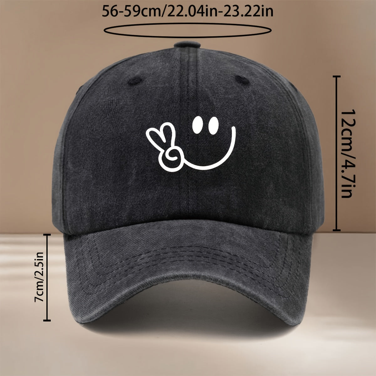 Printed Yeezy Face Pattern Baseball Cap Casual Style 6-Panel Hat Trendy Textured Casual Hat Lightweight Comfortable Duckbill Cap Unisex Curved Brim Hat Hip-Hop Cap Adjustable Size Easy Fashion All-Season Sports Event Support Matching Vacation Travel