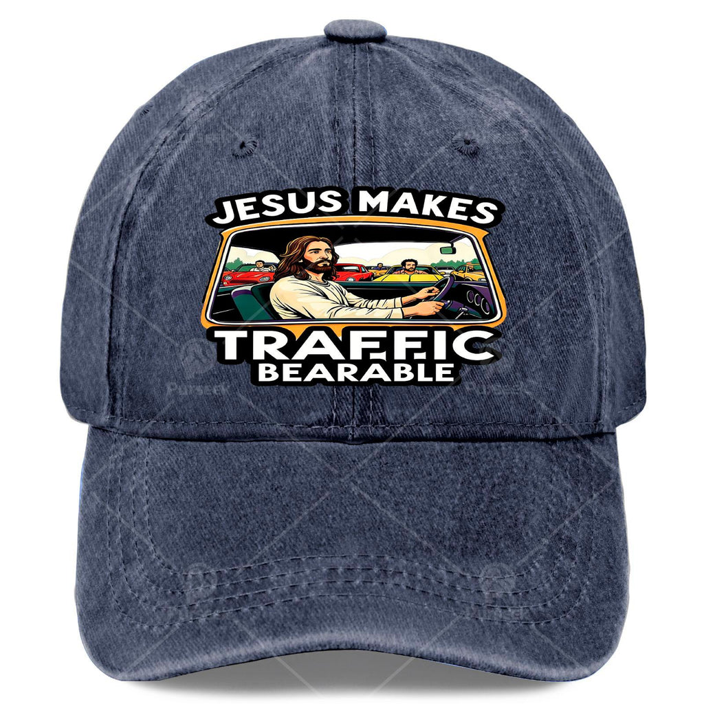 Jesus-Themed Baseball Cap Suitable for Christmas, Games & Daily Wear - Vintage Full-Body Religious Print with Jesus &, Lightweight Low-Brim Unisex Cap, Machine Washable for Men & Women, Religious Gifts for Driving & Church