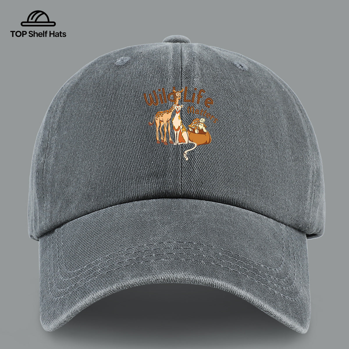1pc Wild Life Matters Animal Print Baseball Cap - Adjustable Vintage PAPA Trucker Hat Suitable for &, Lightweight Breathable Dad Cap for Outdoor, Beach, Hiking, Skateboarding, Casual Wear - Ideal, Holidays, Urban Style
