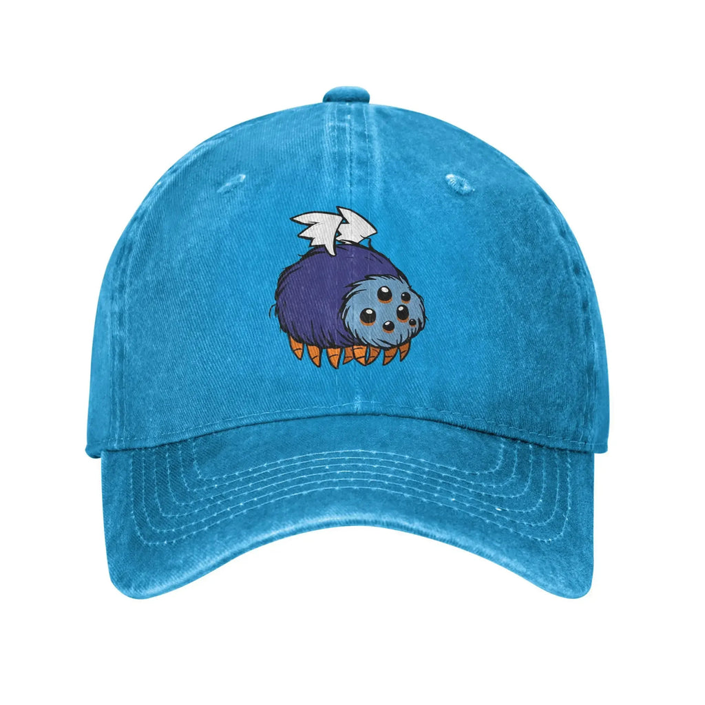 2026 New Model Washed Baseball Cap Suitable for All Seasons, "No More Starving Together" Design, Unisex Adjustable Hip-Hop Cap with Full-Print, Machine Washable Outdoor Sports Hat for Men & Women, Pull String Closure for Sunshade