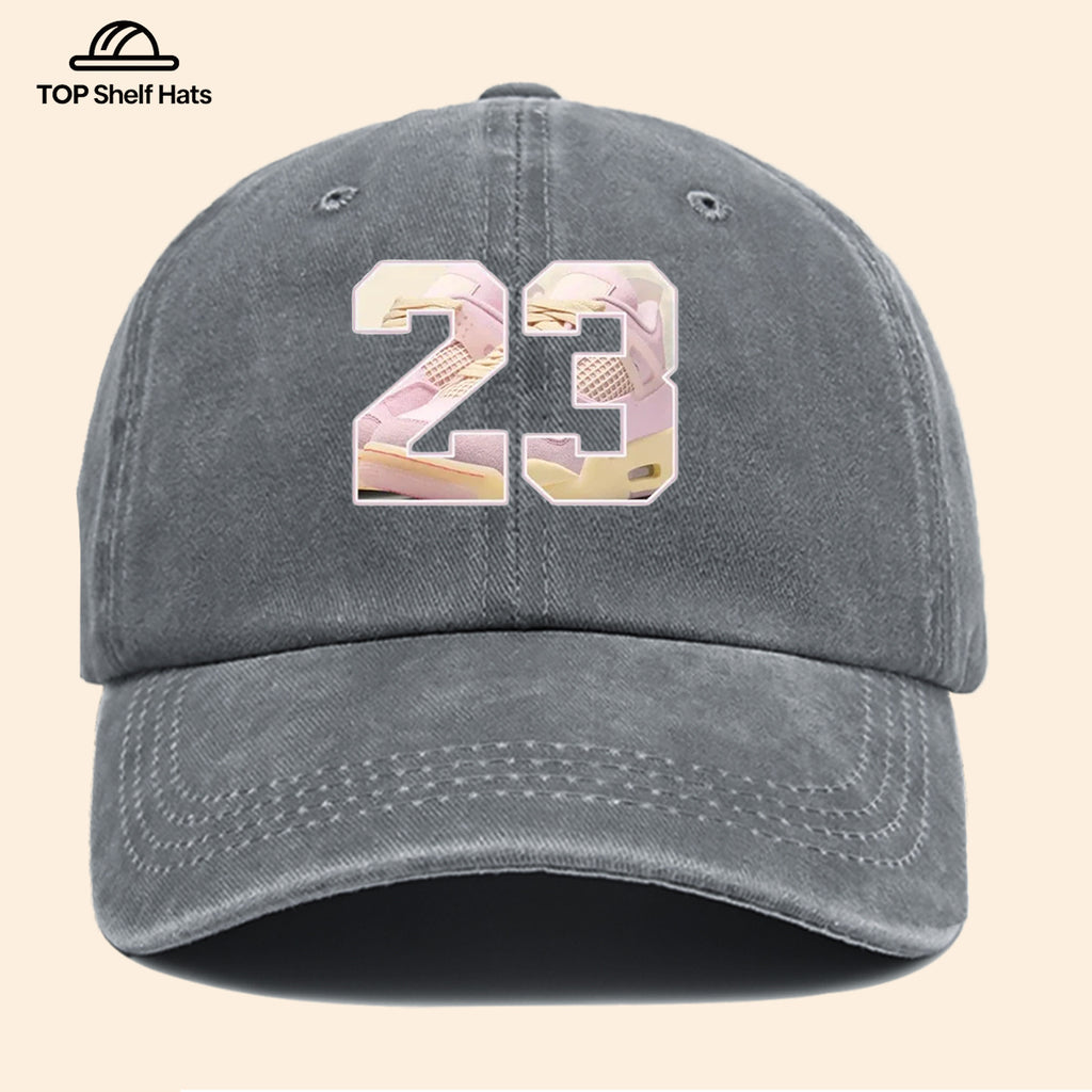 1pc Sports Element Digital "23" Design Printed Baseball Cap, Trendy Street Style Dad Hat, Fashionable Individual All-Match Baseball Cap, Adjustable Size, Hipster Trendy Hat, Street Skate Cap, Suitable for Daily Outings, Trendy Gatherings