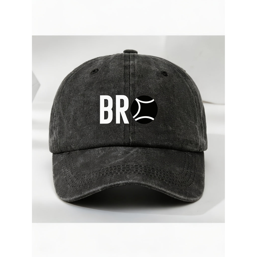 Vintage Tennis Ball BRO Baseball Cap for Men Women Casual Street Style Sport Anniversary Gift