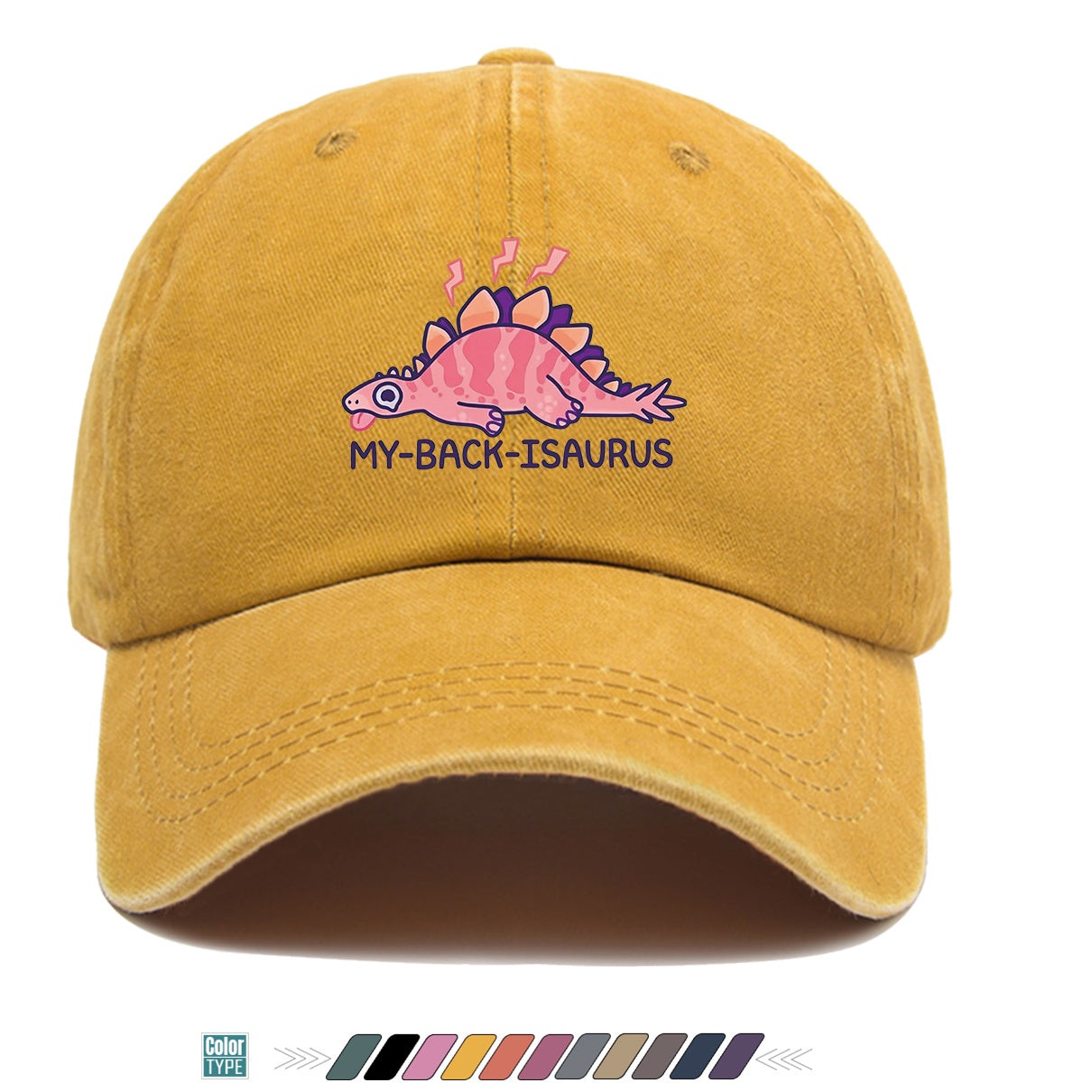 1pc Fun Cartoon Dinosaur "MY-BA-ISAURUS" Printed Baseball Cap, Comfortable Breathable Sun Hat, Fashionable Cute Trendy Unisex Hat, Adjustable Size, Friend Casual Hat, Couple Outing Hat, Suitable for Daily Wear, Shopping, Outdoor, Parties, Camping