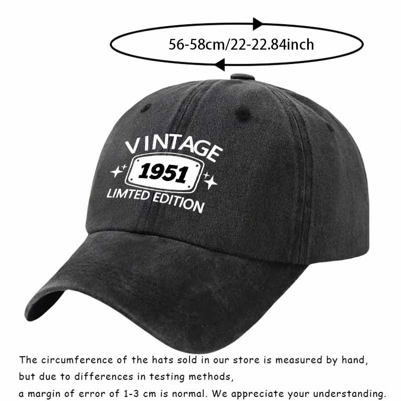 Limited Edition Baseball Cap 1951 Classic Design Retro Style's New Favorite