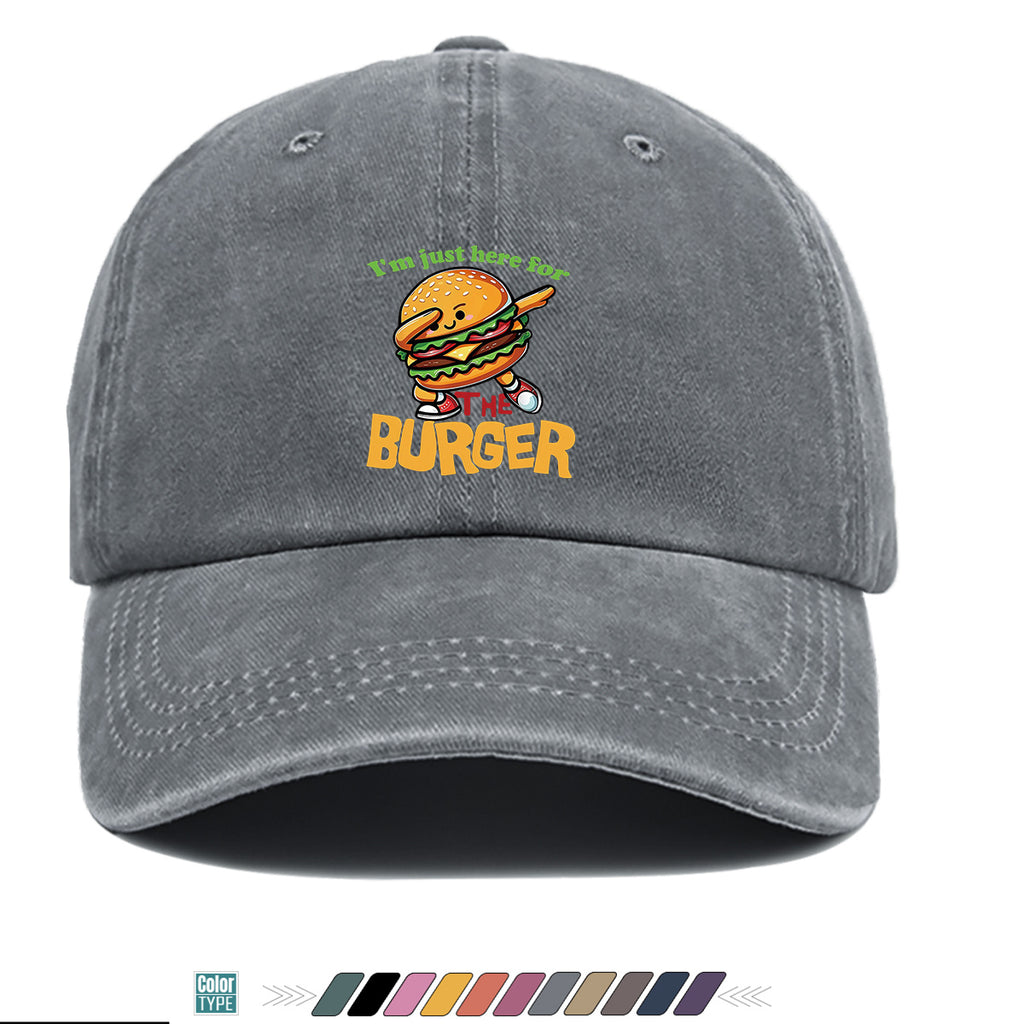 1pc 1pcs Hamburger Print Baseball Cap & Duckbill Hat Suitable for Outdoor Picnics, Travel, Parties, Daily Wear - Adjustable Unisex Breathable Sun Hat with Burger, Fun Gift for Men & Women, Creative Birthday Present for Hamburger Lovers