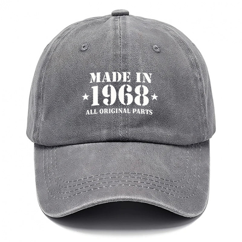 1968 Style Hat, Men'S Hat, Women'S Hat, Outdoor Casual Washable Baseball Cap, Adjustable Breathable DAD Hat, Suitable for Outdoor Activities And Parties, Personal Use Or As a Birthday Gift