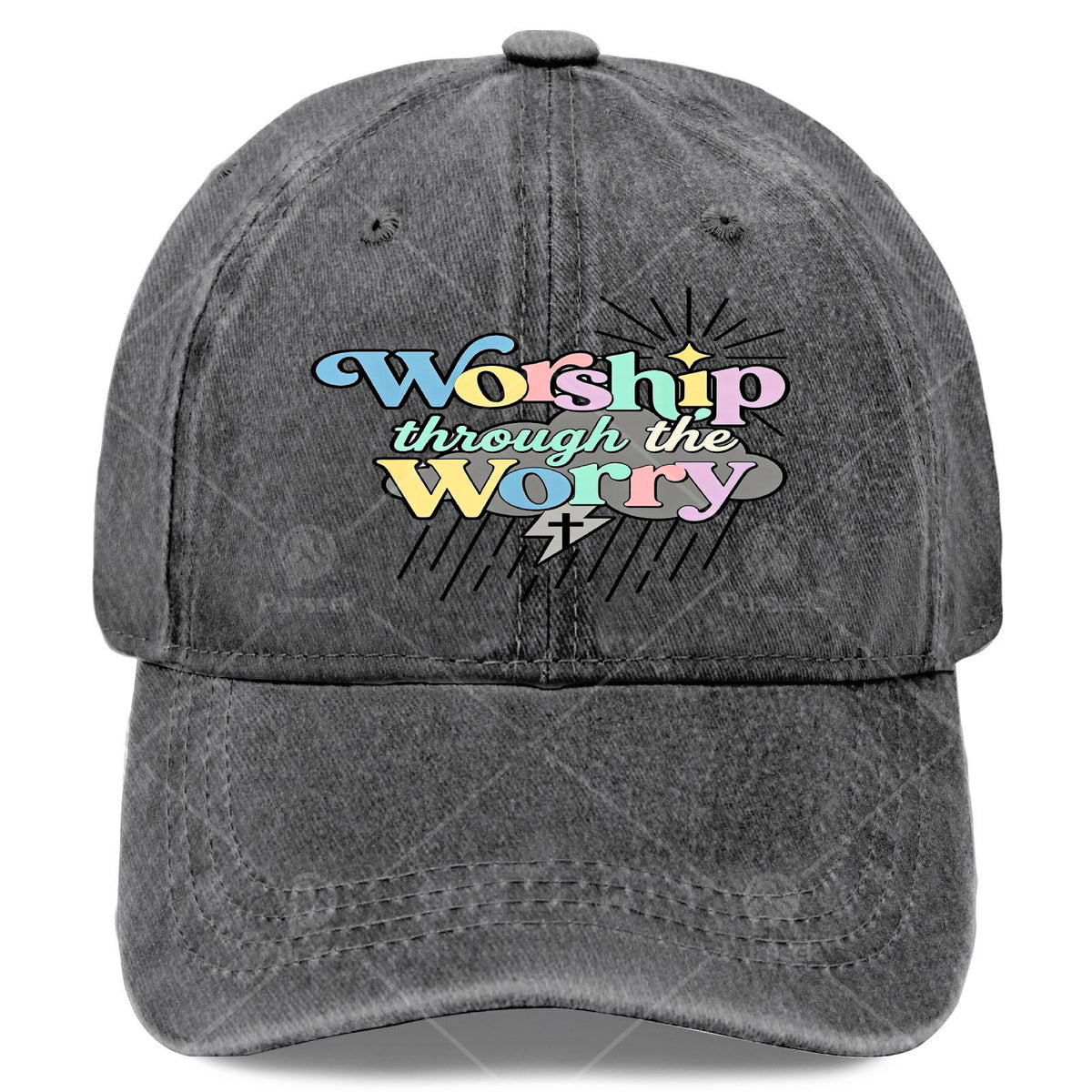 Christian Faith Baseball Cap with Prayer & Verse - Adjustable Unisex Religious Cap Suitable for Men & Women, Machine Washable Cap for Church, Daily Worship, Prayer Meetings, Pull String Closure, Prayer Token Gift