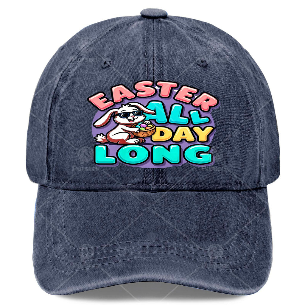 Boys Easter Weather Looks Perfect Baseball Hat Unisex Fashion Washed Distressed