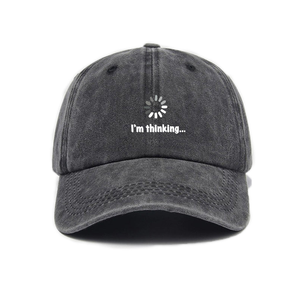 Unisex Cross-Border Versatile Fashion Trend Symbol Print Washed Distressed Soft Top Sun Visor Baseball Cap