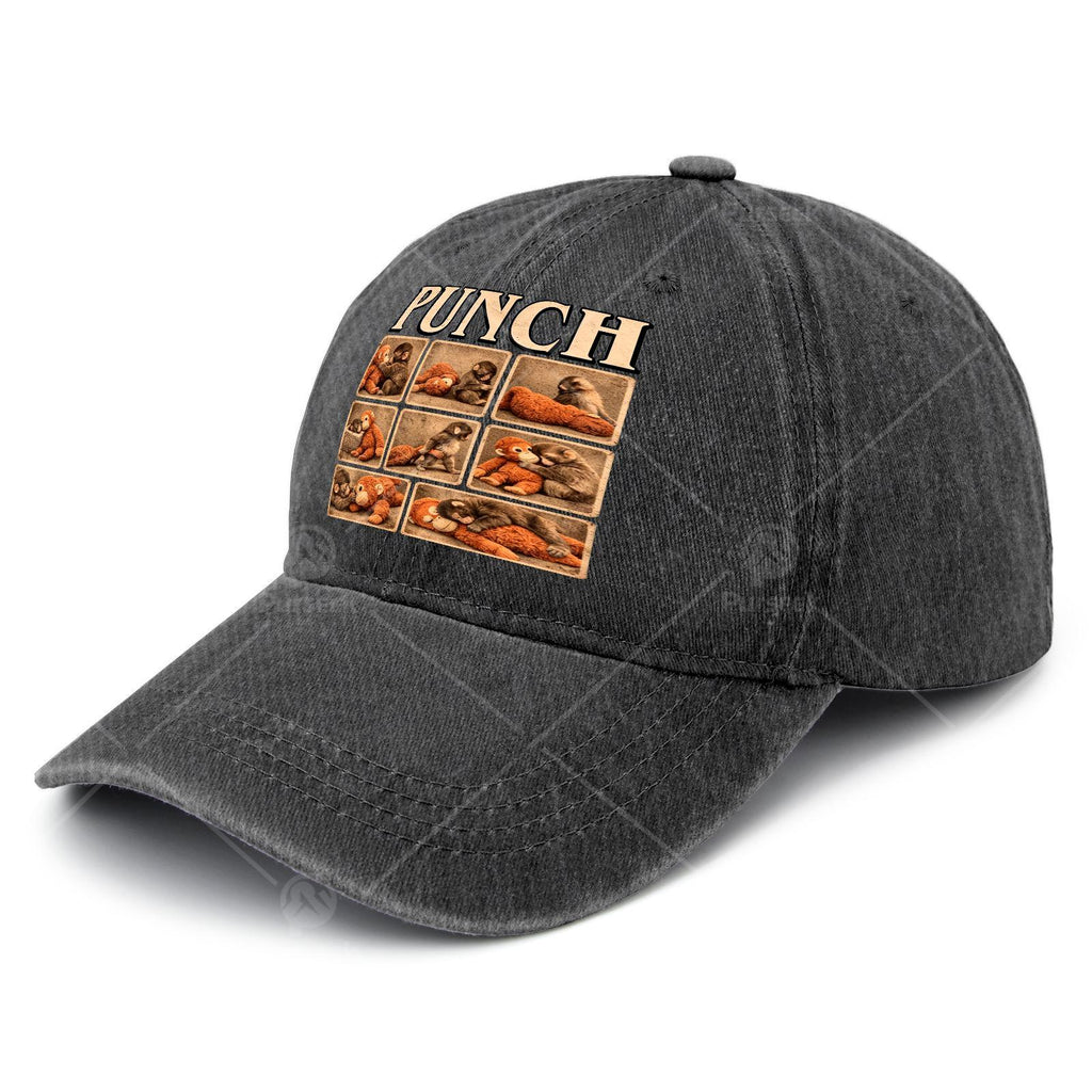 Vintage Monkey Print Baseball Cap with Iconic Moki Monkey Face - Lightweight Adjustable Hat Suitable for Themed Parties, Christmas Gifts, 4th of, Events & Casual Attire - Unisex for Men & Women, Machine Washable Moki