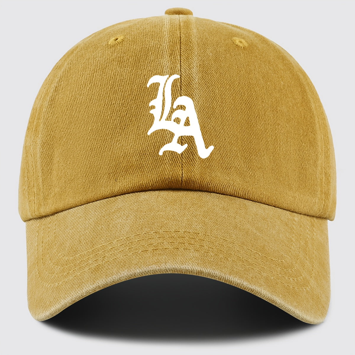 "LA" Printed Baseball Cap Dad Hat, Street Style Golf Cap Mom And Dad Matching, Breathable Comfortable Unisex Design, Workwear Style Trucker Hat, Urban Series Hat Suitable for Parties, Driving, Hip-Hop, Skateboarding, Cycling, Sports, Fitness