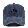 1pc  Casual Washed Baseball Cap, Fashionable Letter Print Peaked Cap