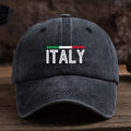 A Stylish And Adaptable Baseball Cap with a Fun Italian Letter Print, Perfect for Outdoor Activities for Men