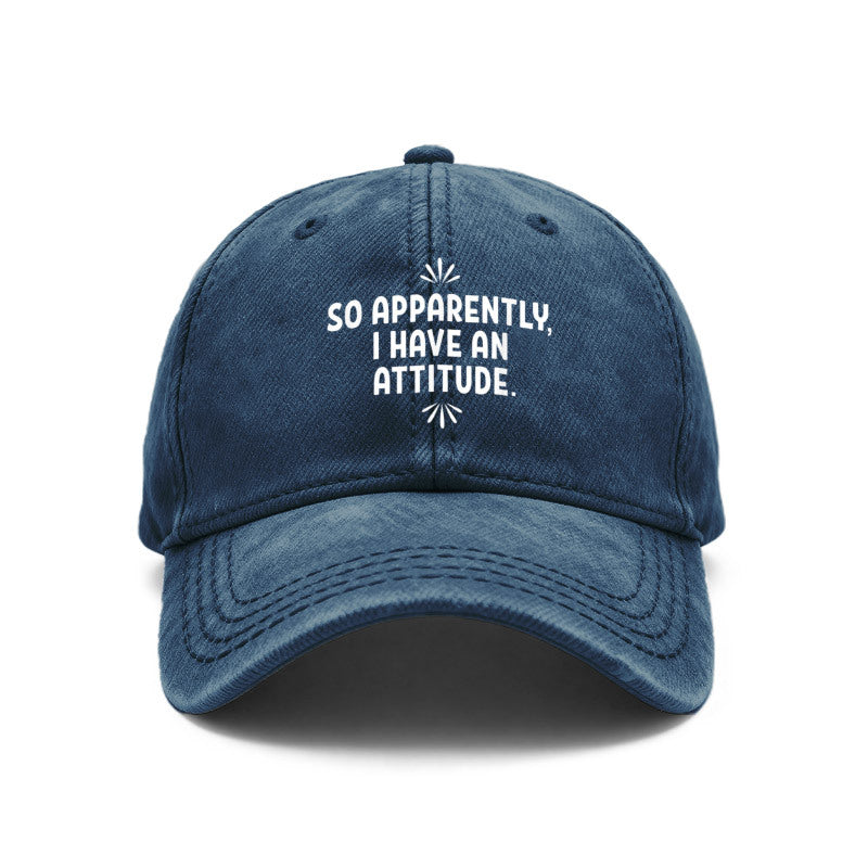 1pc of Vintage-Style Unisex Baseball Caps Featuring an Attitude Slogan, Designed for Street Style. They Are Adjustable And Perfect for Outdoor Activities And Casual Outings, Making Great Gifts for Both Men And Women, As Well As Friends
