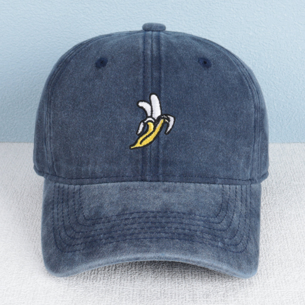 Fashion Banana Embroidery Baseball Cap Adjustable Unisex Hat Multi-color Retro Style Women's Hat