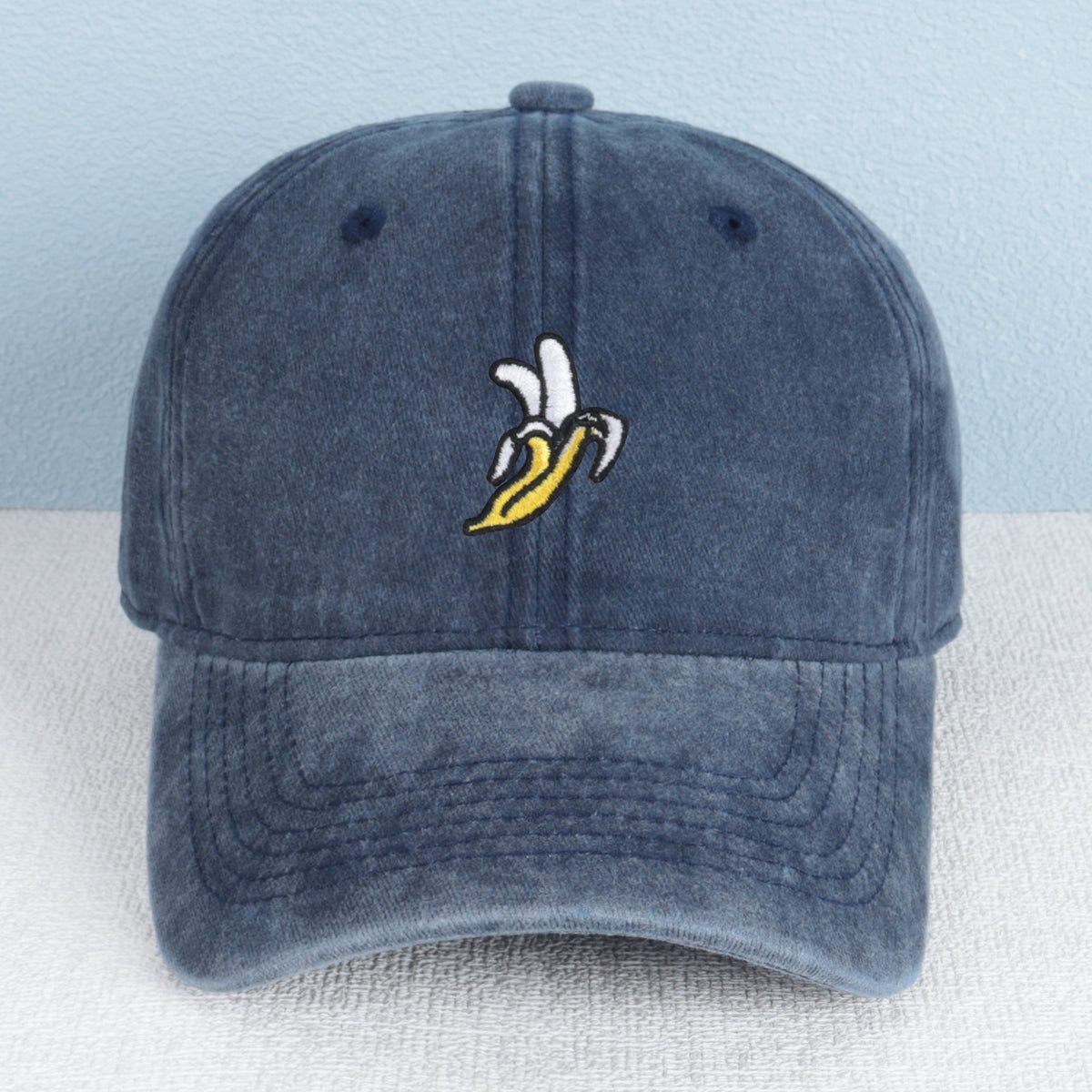 Fashion Banana Embroidery Baseball Cap Adjustable Unisex Hat Multi-color Retro Style Women's Hat